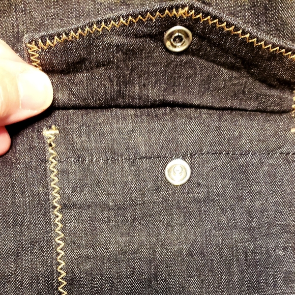 DENIM&CO - Denim Shirt - Western-Style Snap Front - Black  - XL - NWOT - Picture 10 of 12